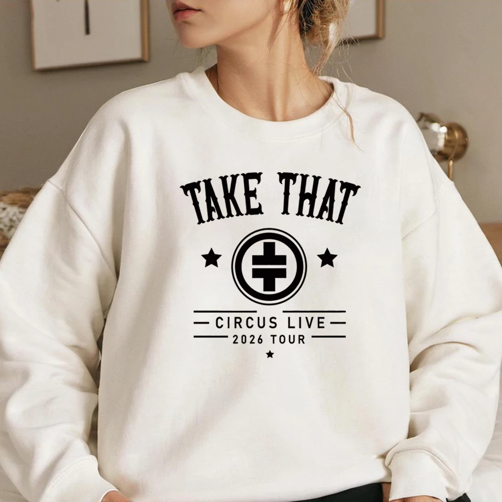 Retro Take That Circus Live Summer 2026 Sweatshirt Pop Band Shirt Take Concert Pullover Unisex Long Sleeve Casual Sweatshirts
Retro Take That Circus Live Summer 2026 Sweatshirt Pop Band Shirt Take Concert Pullover Unisex Long Sleeve Casual Sweatshirts