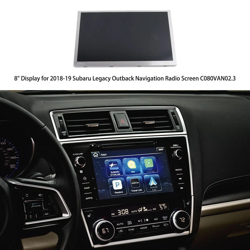 New C080VAN02.3 LCD Display Screen for 2018-2019 Subaru Legacy Outback for Harman Radio Navi SU164 Replacement 86431AL65A OEM
New C080VAN02.3 LCD Display Screen for 2018-2019 Subaru Legacy Outback for Harman Radio Navi SU164 Replacement 86431AL65A OEM