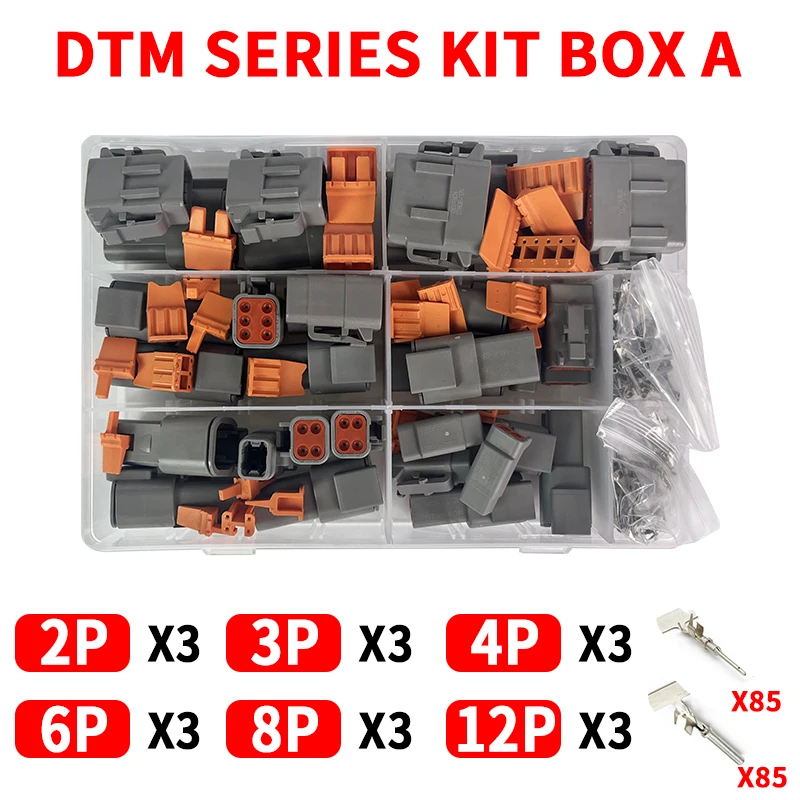 224pcs Dtm04-2p Car Connector Dtm06-2s Deutsch Type Connector Waterproof Harness Plug Male Female Butt Joint
224pcs Dtm04-2p Car Connector Dtm06-2s Deutsch Type Connector Waterproof Harness Plug Male Female Butt Joint