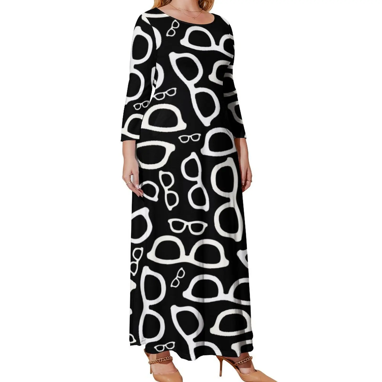Smart Glasses Pattern (white on black) Long Sleeved Dress Aesthetic clothing summer dress for women 2024 Beachwear
Smart Glasses Pattern (white on black) Long Sleeved Dress Aesthetic clothing summer dress for women 2024 Beachwear