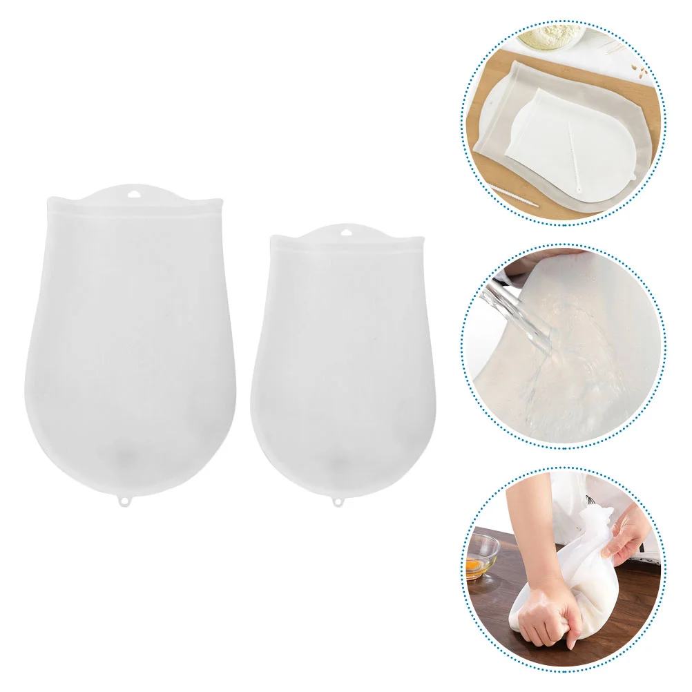 2 Pcs Bread Mixer Silicone Kneading Bag Dough Food Grade Non-Stick Pastry White Storage Pouch Bags
2 Pcs Bread Mixer Silicone Kneading Bag Dough Food Grade Non-Stick Pastry White Storage Pouch Bags