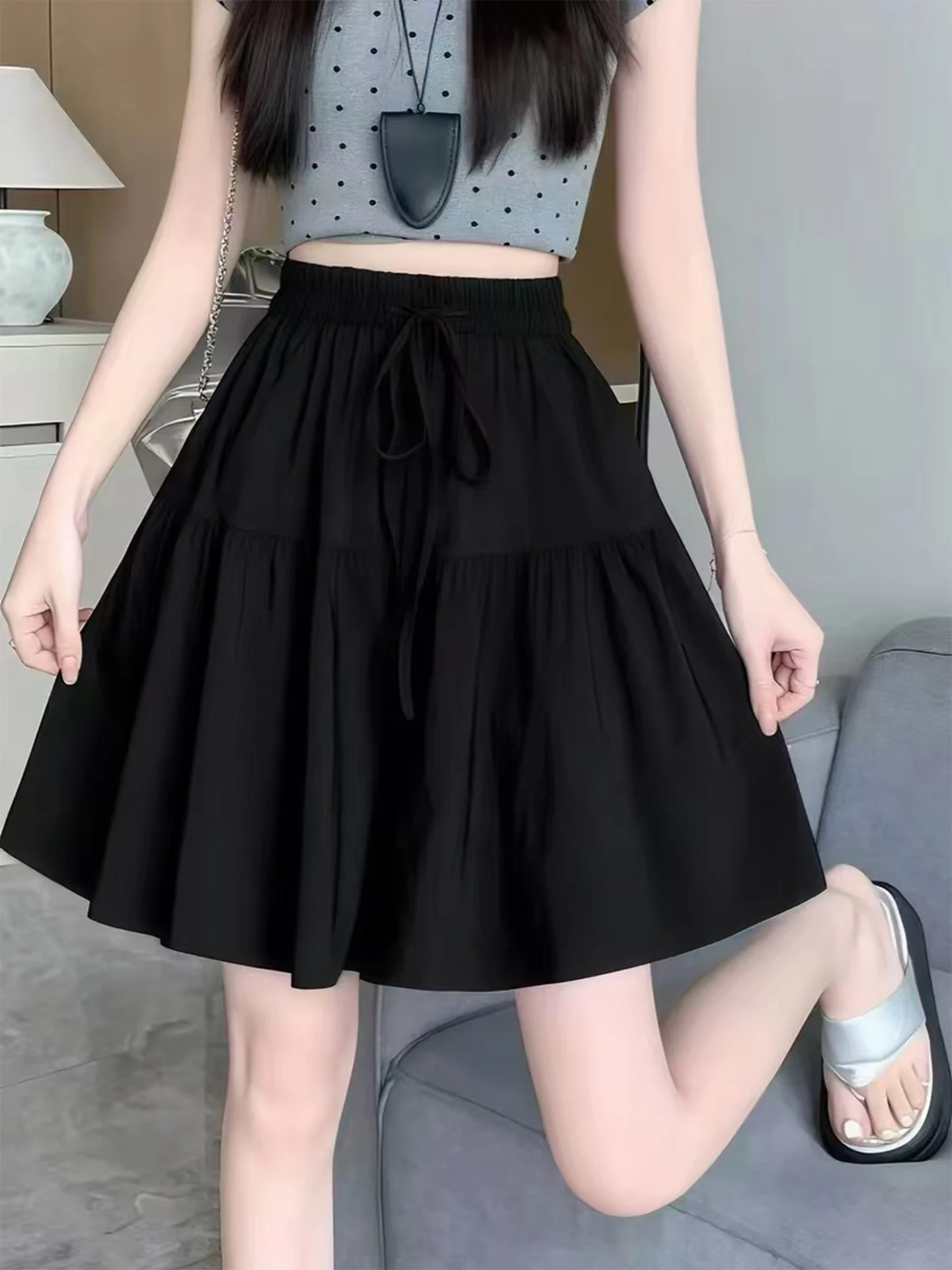 Loose Ice Silk High Waist Women's plus Size Casual Wide Leg Pants Skirt Shorts Summer Comfortable Commute Style Color
Loose Ice Silk High Waist Women's plus Size Casual Wide Leg Pants Skirt Shorts Summer Comfortable Commute Style Color