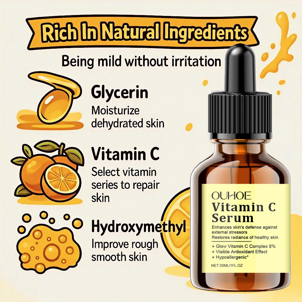 Vitamin C Face Serum for Wrinkle Remover Lifting Firming Anti-aging Whitening Brighten Nourish Fine Line Essence Skin Care
Vitamin C Face Serum for Wrinkle Remover Lifting Firming Anti-aging Whitening Brighten Nourish Fine Line Essence Skin Care