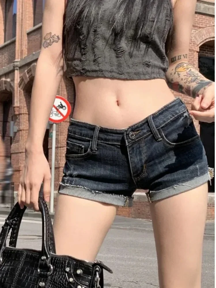 Summer New Female Fashion Hot Girl Street Casual Hip Wrap Sexy Mini Shorts Women's Low Rise Elastic Tight Curled Denim Shorts
Summer New Female Fashion Hot Girl Street Casual Hip Wrap Sexy Mini Shorts Women's Low Rise Elastic Tight Curled Denim Shorts