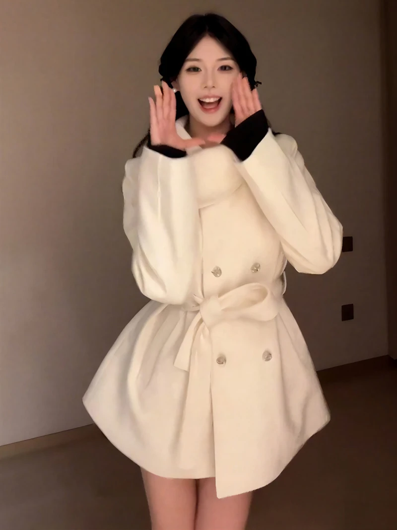 Шерстяные пальто, женское шерстяное пальто, черное женское зимнее смешанное пальто с аппликацией, двубортное асимметричное рукав с воздушным шаром, минималистичный OL
Шерстяные пальто, женское шерстяное пальто, черное женское зимнее смешанное пальто с аппликацией, двубортное асимметричное рукав с воздушным шаром, минималистичный OL