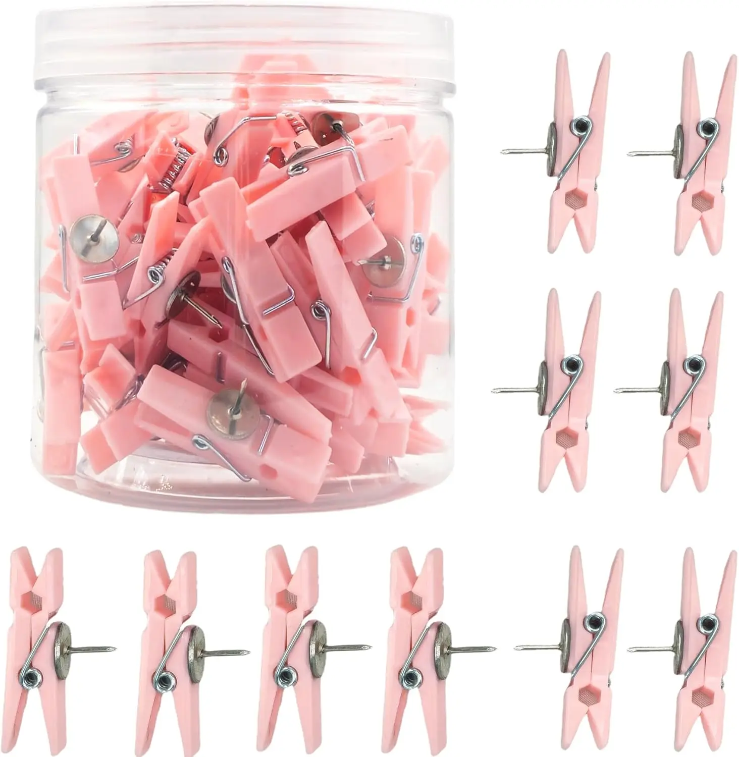 60 Pcs Push Pin Clips Decorative Thumbtacks for Bulletin Board Cork Board Photos Arts Projects with Plastic Box
60 Pcs Push Pin Clips Decorative Thumbtacks for Bulletin Board Cork Board Photos Arts Projects with Plastic Box