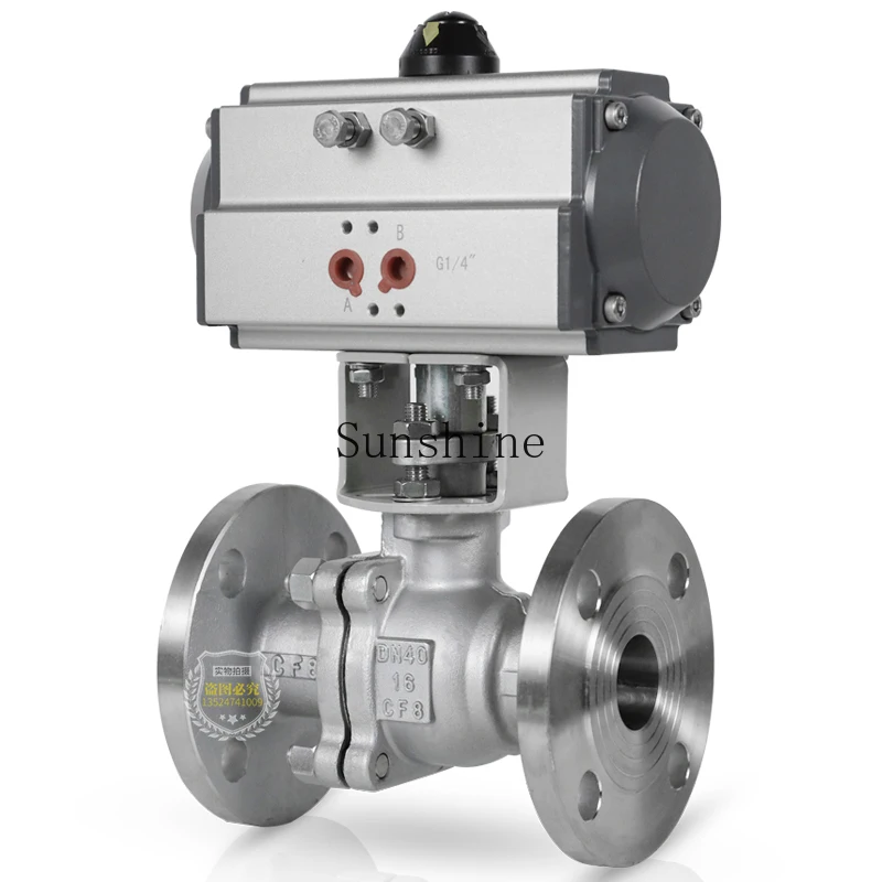 Stainless steel pneumatic flange ball valve Q641F-16P switch regulation explosion-proof 304 316L
Stainless steel pneumatic flange ball valve Q641F-16P switch regulation explosion-proof 304 316L