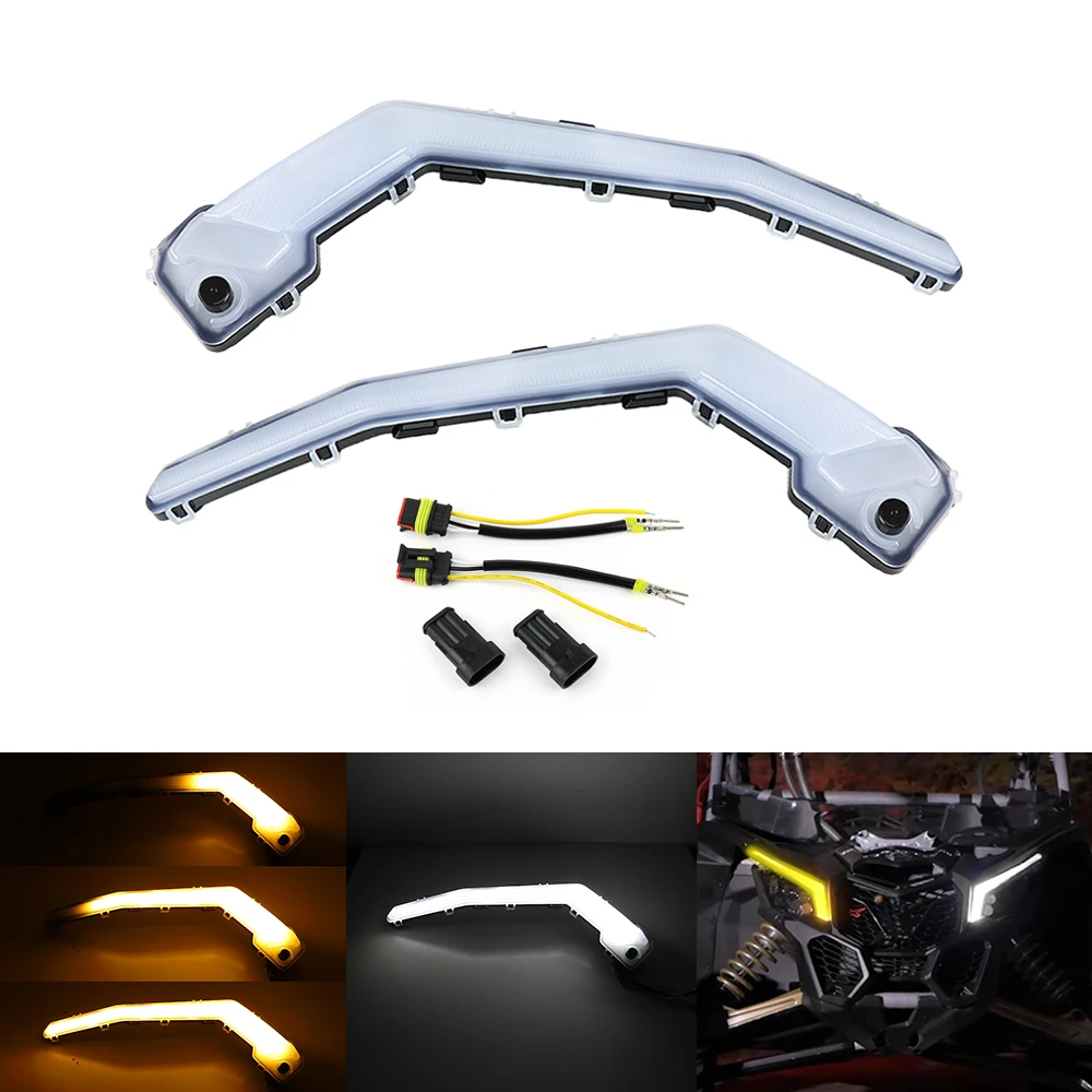 LED Front Flow Turn Signal Light DRL Lights for Can-Am Maverick X3 XDS XRS Max Turbo R 2017-2022 #710004994 & 710004995
LED Front Flow Turn Signal Light DRL Lights for Can-Am Maverick X3 XDS XRS Max Turbo R 2017-2022 #710004994 & 710004995