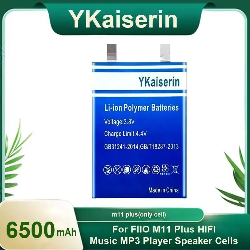 YKaiserin 6500mAh M11 Plus (dandianxin) Replacement Battery for Fiio M11Plus HIFI Music MP3 Player Speaker Cell Batteries + Code
YKaiserin 6500mAh M11 Plus (dandianxin) Replacement Battery for Fiio M11Plus HIFI Music MP3 Player Speaker Cell Batteries + Code