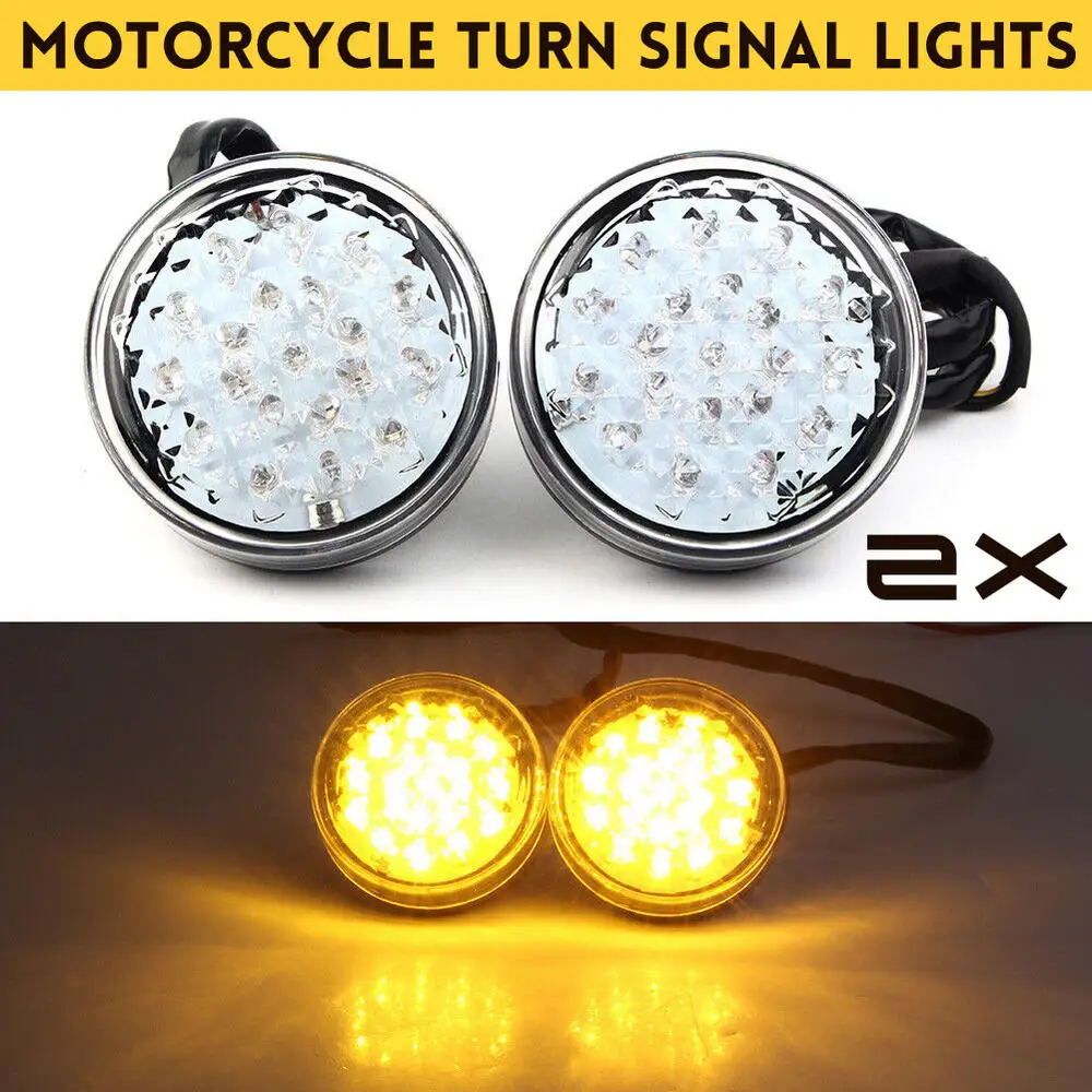 2PCS Universal LED Motor Round Smoke Turn Signal Indicator Blinker Light Front Rear Lamp ATV Scooter Lamp Amber 12V
2PCS Universal LED Motor Round Smoke Turn Signal Indicator Blinker Light Front Rear Lamp ATV Scooter Lamp Amber 12V