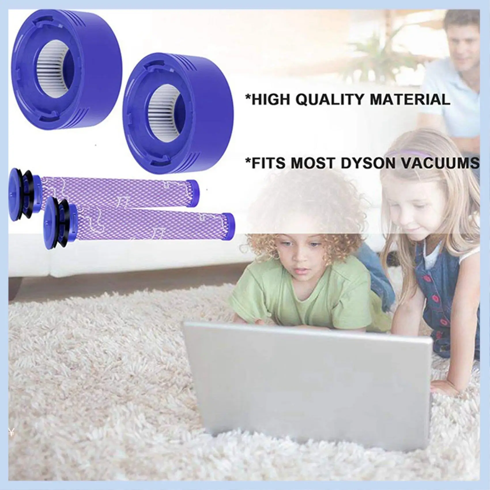 AS63-Pre-Filters And HEPA Post-Filters Replacements For Dyson V8 And V7 Cordless Vacuum Cleaners
AS63-Pre-Filters And HEPA Post-Filters Replacements For Dyson V8 And V7 Cordless Vacuum Cleaners