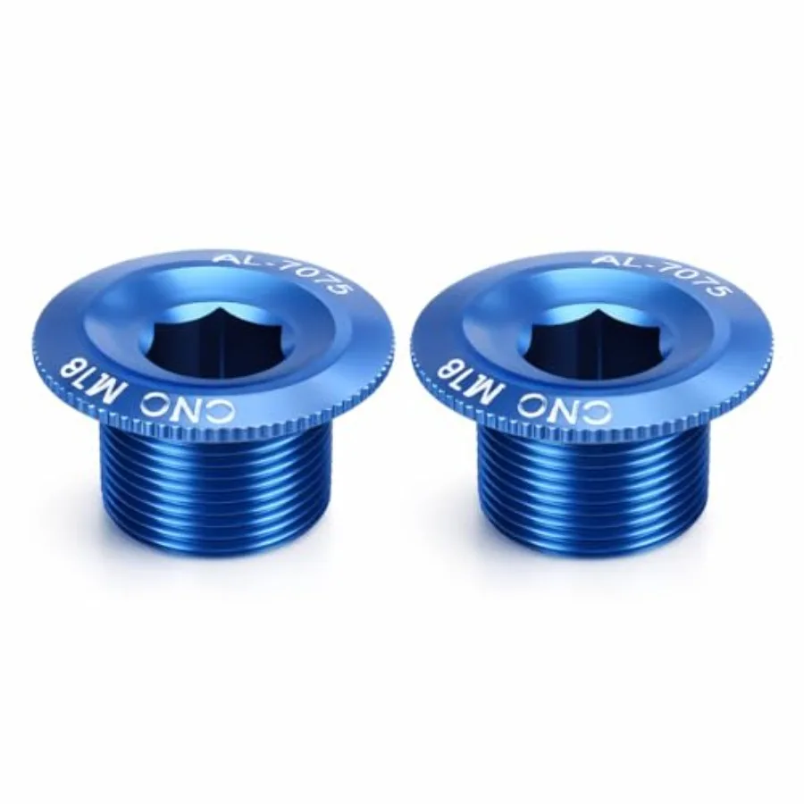 2Pcs Bicycle Crank Arm Bolts, 18mm Mountain Bike Fixing Bolts Aluminum Alloy Bike Crank Cap Cover Screw Cap
2Pcs Bicycle Crank Arm Bolts, 18mm Mountain Bike Fixing Bolts Aluminum Alloy Bike Crank Cap Cover Screw Cap