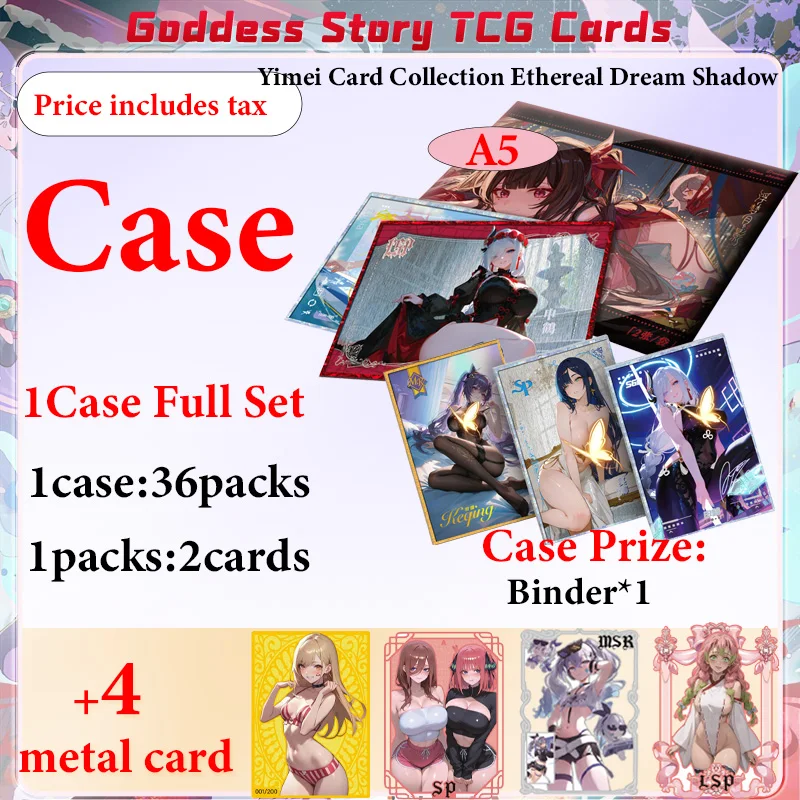 Новая коллекция карт Yimei Ethereal Dream Shadow Boards Размер A5 Дизайн купальника бикини для ACG CCG TCG Fans Gift
Новая коллекция карт Yimei Ethereal Dream Shadow Boards Размер A5 Дизайн купальника бикини для ACG CCG TCG Fans Gift