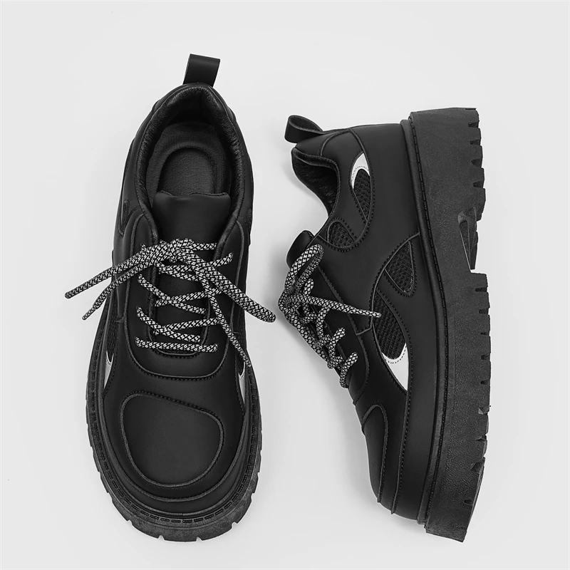 Men's Business Casual Shoes Autumn Winter Thick Bottom Heightening Sports Work Trendy Shoes Leather Upper Breathable Mesh Inner
Men's Business Casual Shoes Autumn Winter Thick Bottom Heightening Sports Work Trendy Shoes Leather Upper Breathable Mesh Inner