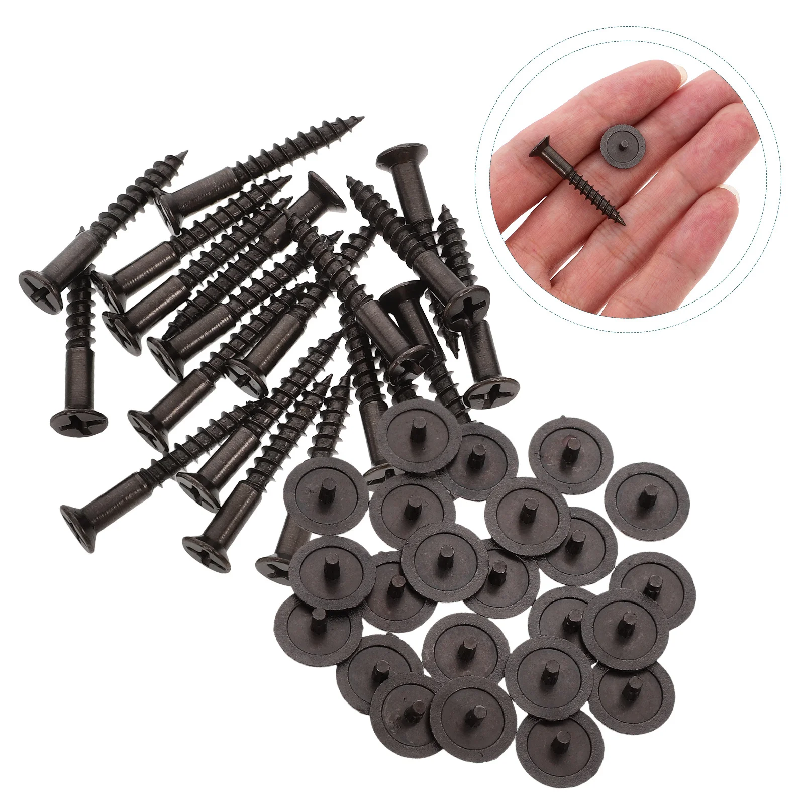 1Set Decorative Caps Cross Head Self Tapping Screws Flat Head Cabinet Handle Replacement Screws for Wood Furniture 
1Set Decorative Caps Cross Head Self Tapping Screws Flat Head Cabinet Handle Replacement Screws for Wood Furniture