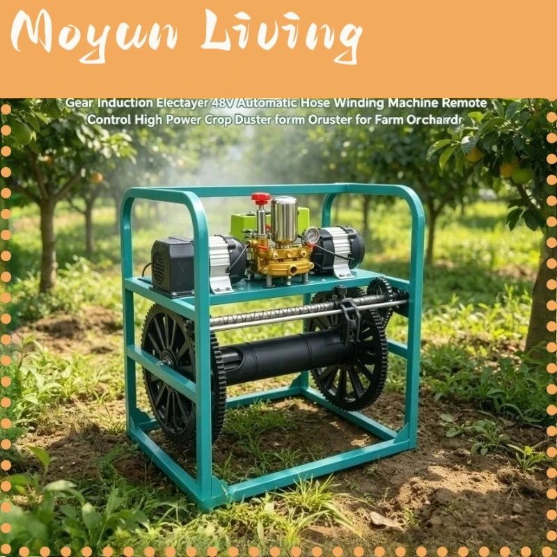 High Power 48V Agricultural Sprayer Automatic Winding Hose Machine Electric Crop Duster with Remote Control for Farm Garden
High Power 48V Agricultural Sprayer Automatic Winding Hose Machine Electric Crop Duster with Remote Control for Farm Garden