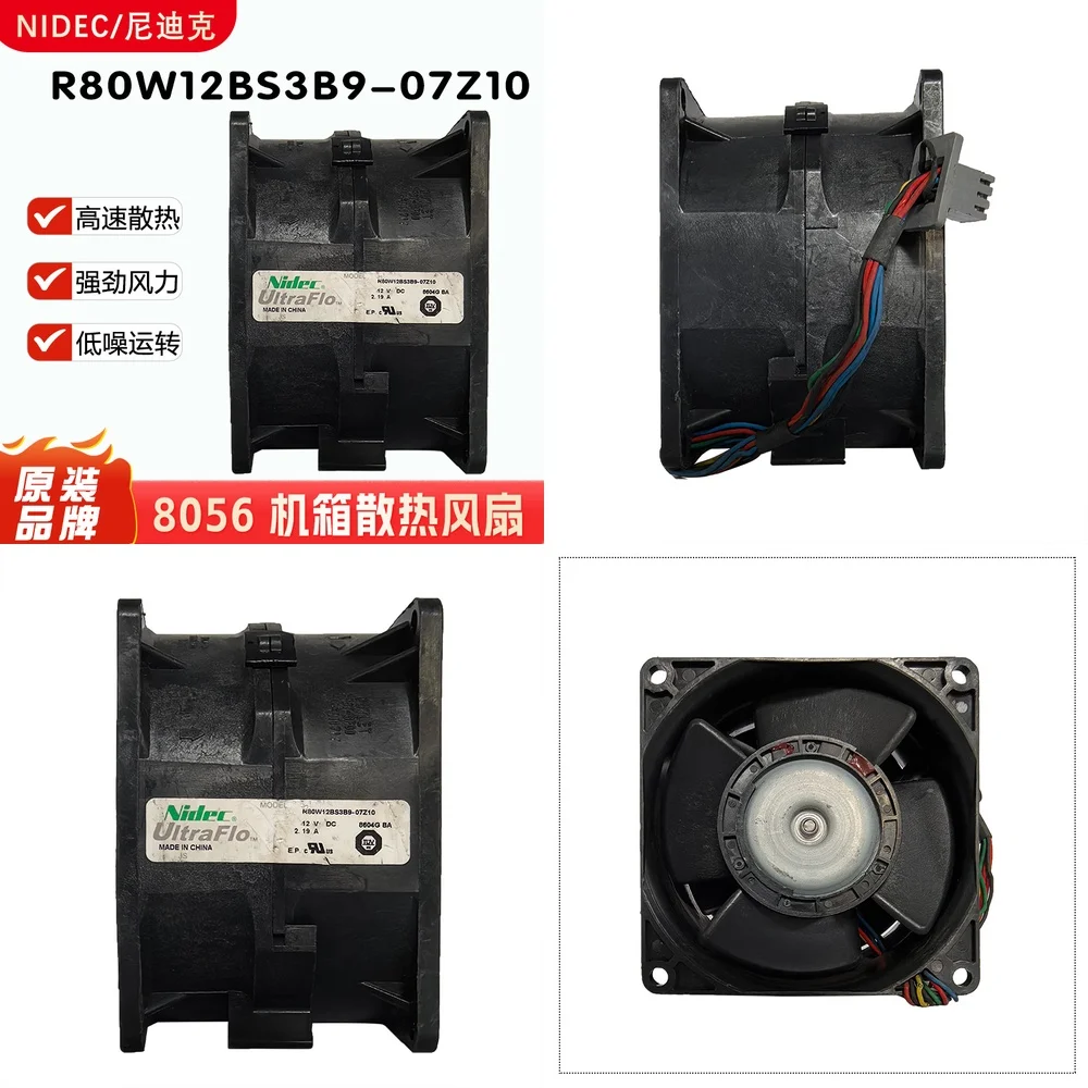 Dual Motor High Performance Cooling Fan for Nidec R80W12BS3B9 12V 2.19A 80mm 8056 PC Laptop CPU GPU Heat Dissipation Fan for
Dual Motor High Performance Cooling Fan for Nidec R80W12BS3B9 12V 2.19A 80mm 8056 PC Laptop CPU GPU Heat Dissipation Fan for