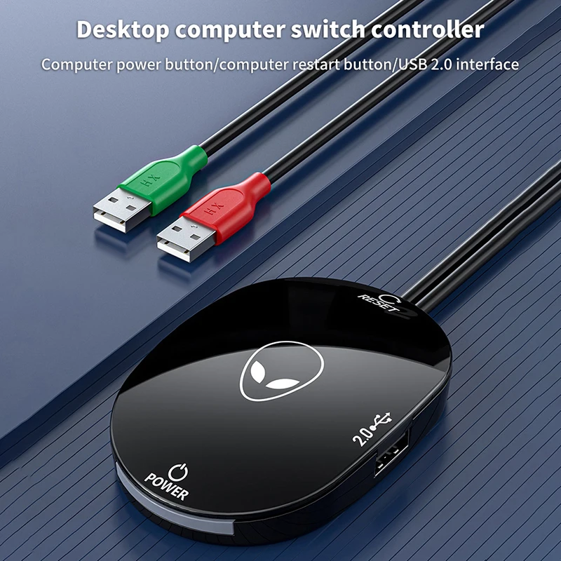 Computer Desktop Switch LED Lights PC Motherboard External Start Power Button Extension Cable For Home Office 2.0 USB Adapter
Computer Desktop Switch LED Lights PC Motherboard External Start Power Button Extension Cable For Home Office 2.0 USB Adapter