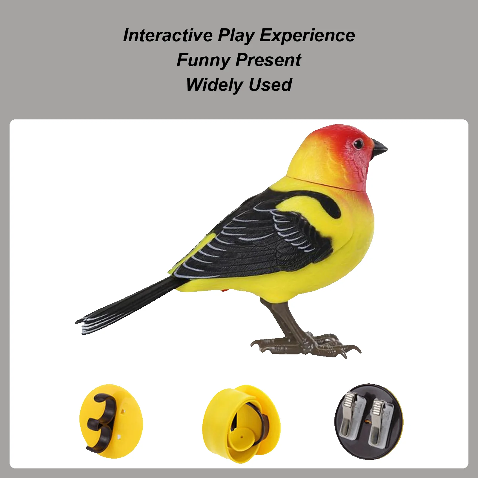Simulation Bird Toy Interactive Chirping Fake Bird Toy Withh Music Cute Electronic Pets For Son Daughter Husband Grandpa Family
Simulation Bird Toy Interactive Chirping Fake Bird Toy Withh Music Cute Electronic Pets For Son Daughter Husband Grandpa Family
