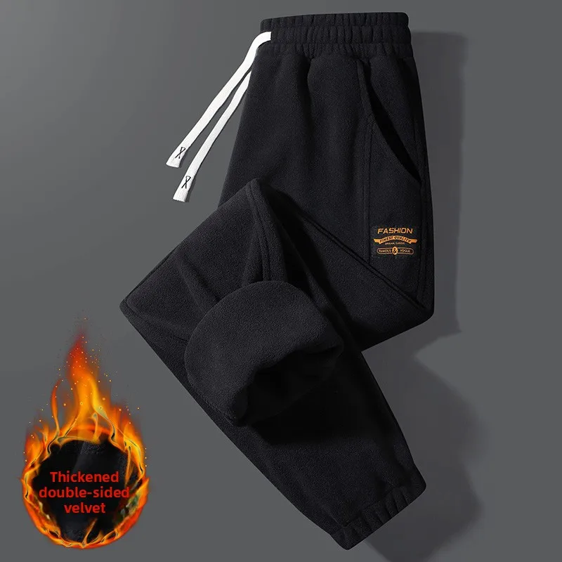 Мужские повседневные брюки из вельвета Thiened, зимние теплые свободные брюки с эластичным поясом и завязками, из полиэфирного волокна, молодежный стиль
Мужские повседневные брюки из вельвета Thiened, зимние теплые свободные брюки с эластичным поясом и завязками, из полиэфирного волокна, молодежный стиль