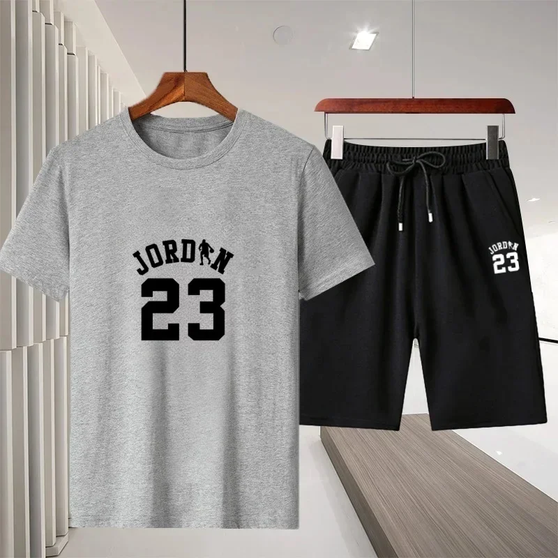 2026 Summer Men's New Short-Sleeved Set - Fashionable Outdoor Leisure Pure Cotton T-shirt + Sports Shorts - Men's Casual T-shirt
2026 Summer Men's New Short-Sleeved Set - Fashionable Outdoor Leisure Pure Cotton T-shirt + Sports Shorts - Men's Casual T-shirt