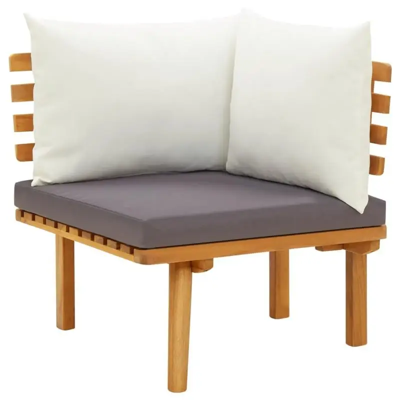Garden Lounge Set Dark grey, white Solid acacia wood, polyester
Garden Lounge Set Dark grey, white Solid acacia wood, polyester