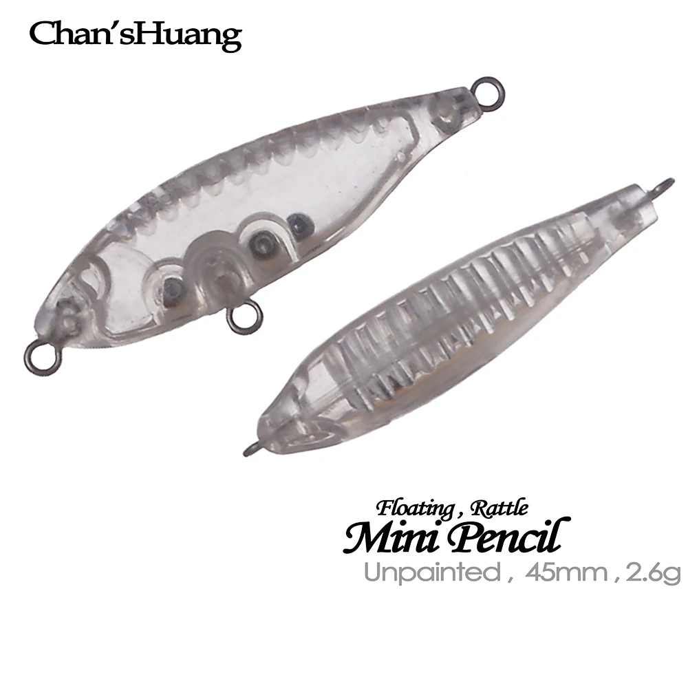 Набор рыболовных приманок Chan’sHuang, 30 шт., 4,5 см, 2,6 г, плавающие, с погремушкой, микро-карандашные, для самостоятельной сборки, заготовки для приманок ручной работы
Набор рыболовных приманок Chan’sHuang, 30 шт., 4,5 см, 2,6 г, плавающие, с погремушкой, микро-карандашные, для самостоятельной сборки, заготовки для приманок ручной работы