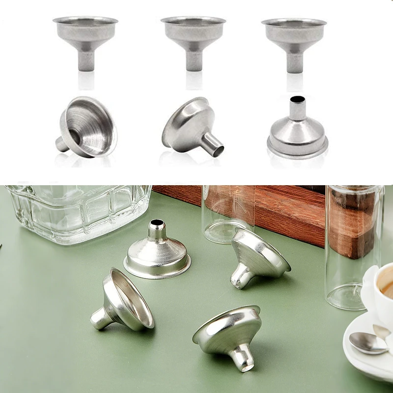 6pcs Mini Funnels Stainless Steel Bar Wine Flask Funnel Mouth Funnels for Filling Hip Flask Beer Canning Liquid Tools
6pcs Mini Funnels Stainless Steel Bar Wine Flask Funnel Mouth Funnels for Filling Hip Flask Beer Canning Liquid Tools