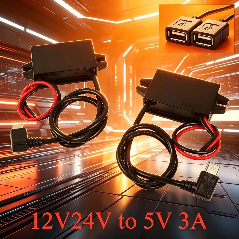 USB-A Female Type C/dual USB/open Wire Connector Waterproof 12V24V to 5V 3A Converter DC-DC Step Down Module Power Adapter CE
USB-A Female Type C/dual USB/open Wire Connector Waterproof 12V24V to 5V 3A Converter DC-DC Step Down Module Power Adapter CE