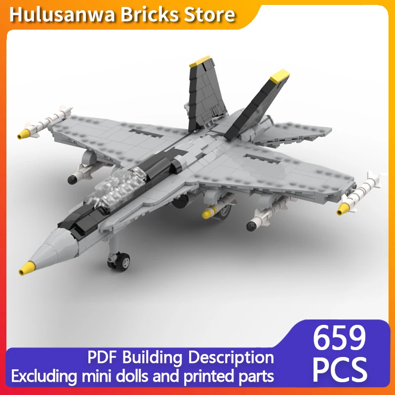 F-18 Hornet Modern Military Fighter Jets Model MOC Building Bricks War Equipment Modular Gift Holiday Assemble Children Toy Suit
F-18 Hornet Modern Military Fighter Jets Model MOC Building Bricks War Equipment Modular Gift Holiday Assemble Children Toy Suit