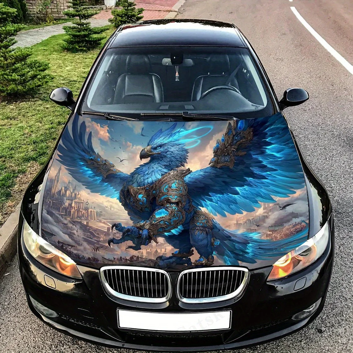 Blue Armored Eagle Vinyl Car Hood Stickers, Waterproof And Wear-resistant Decorative Scratch Stickers, Self-adhesive Car Film, P
Blue Armored Eagle Vinyl Car Hood Stickers, Waterproof And Wear-resistant Decorative Scratch Stickers, Self-adhesive Car Film, P