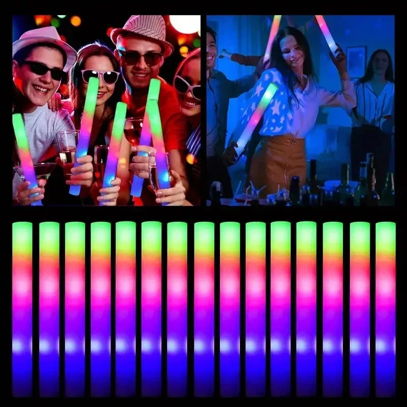 RGB Color Luminous Foam Sticks - 8/10/15/20/30 LED Luminous Sticks, Cheerleaders & Christmas/Birthday/Wedding Party Supplies
RGB Color Luminous Foam Sticks - 8/10/15/20/30 LED Luminous Sticks, Cheerleaders & Christmas/Birthday/Wedding Party Supplies