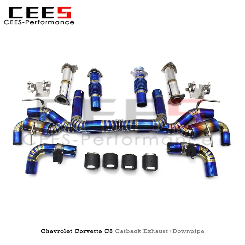 CEES 3 Inches Exhaust Muffler for Chevrolet Corvette C8 Stingray Z51 2019-2025 Valve Catback Exhaust with 304 Downpipe
CEES 3 Inches Exhaust Muffler for Chevrolet Corvette C8 Stingray Z51 2019-2025 Valve Catback Exhaust with 304 Downpipe
