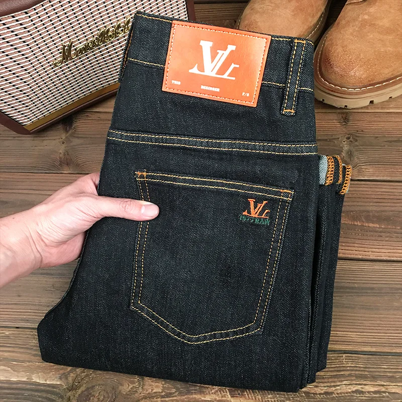 High end light luxury jeans for men, 2025 new elastic washed denim, slim fit, small feet, trendy and fashionable pants
High end light luxury jeans for men, 2025 new elastic washed denim, slim fit, small feet, trendy and fashionable pants