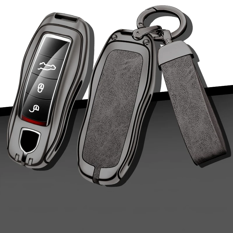 Leather Metal Car Key Case Cover Shell For Porsche Panamera Cayenne 971 911 9YA Macan Boxster Keychain Accessories
Leather Metal Car Key Case Cover Shell For Porsche Panamera Cayenne 971 911 9YA Macan Boxster Keychain Accessories