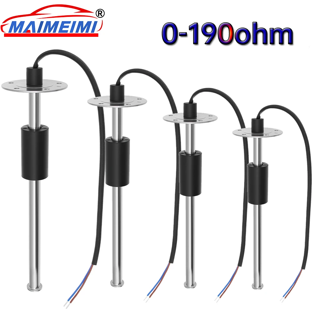 100MM-600MM Water / Fuel level Sensor 0~190ohm Marine Boat Yacht Car Oil Liquid Tank Fuel Sender
100MM-600MM Water / Fuel level Sensor 0~190ohm Marine Boat Yacht Car Oil Liquid Tank Fuel Sender