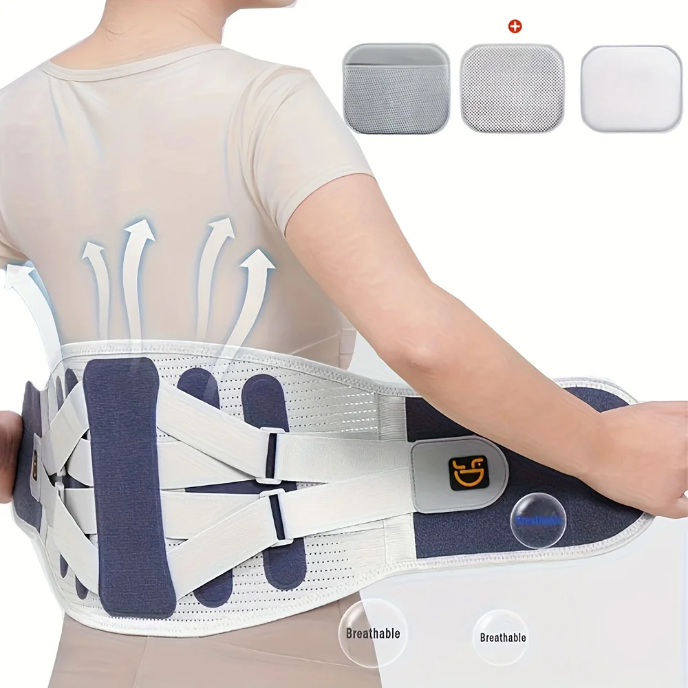 Поддерживающий пояс для спины для облегчения боли в пояснице, регулируемый для мужчин и женщин, поясничная поддержка талии, ишиаса, сколиоз, грыжа диска
Поддерживающий пояс для спины для облегчения боли в пояснице, регулируемый для мужчин и женщин, поясничная поддержка талии, ишиаса, сколиоз, грыжа диска