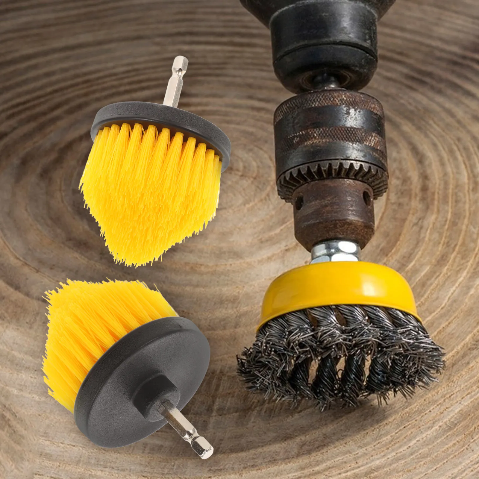 2Pcs Drill Brush Cleaning Attachment Multi Functional Drill Scrubber Brush Set Power Tool Cleaning Polishing Accessories
2Pcs Drill Brush Cleaning Attachment Multi Functional Drill Scrubber Brush Set Power Tool Cleaning Polishing Accessories