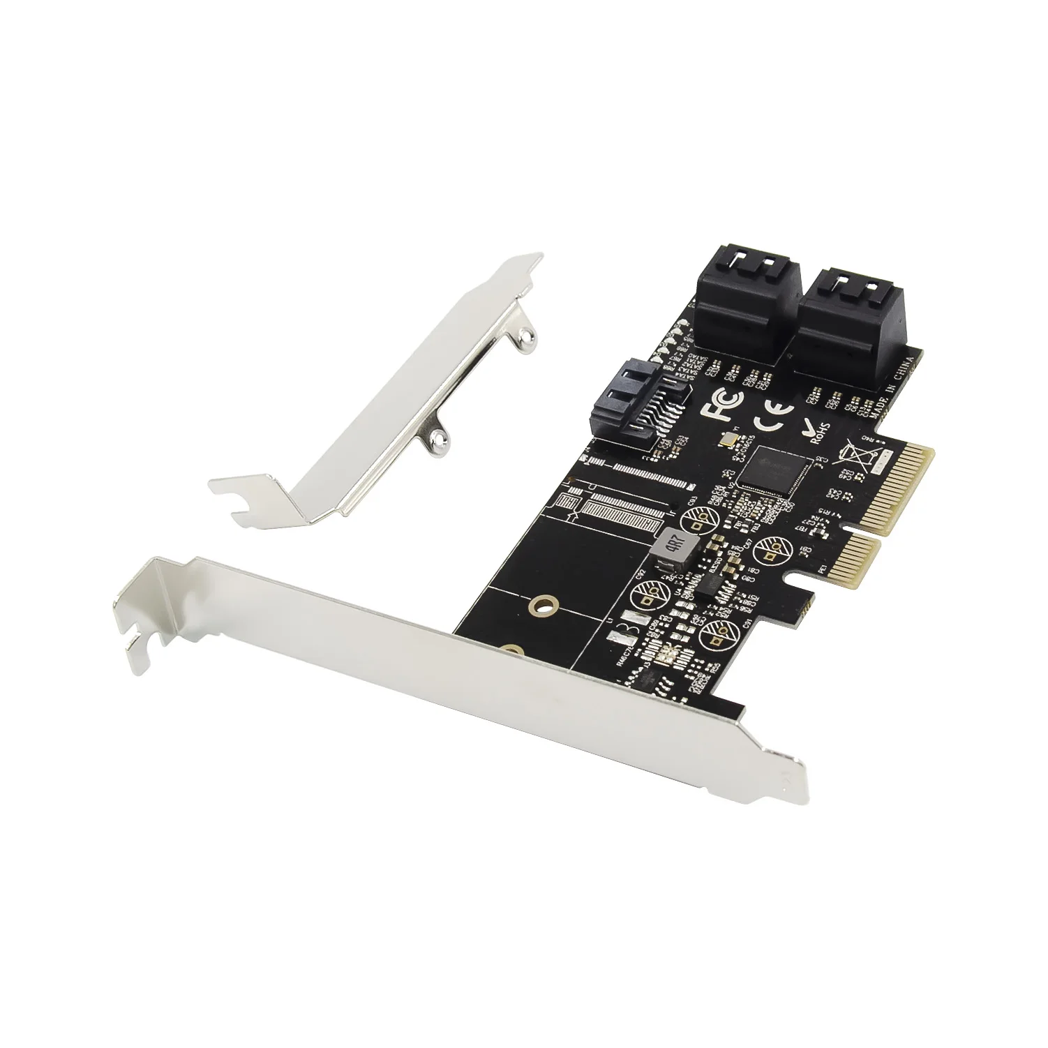 PCIE 4x to 5 port SATA III 6Gbp/s PCI-e x4 Controller Card Expansion card sata3.0 converter card
PCIE 4x to 5 port SATA III 6Gbp/s PCI-e x4 Controller Card Expansion card sata3.0 converter card