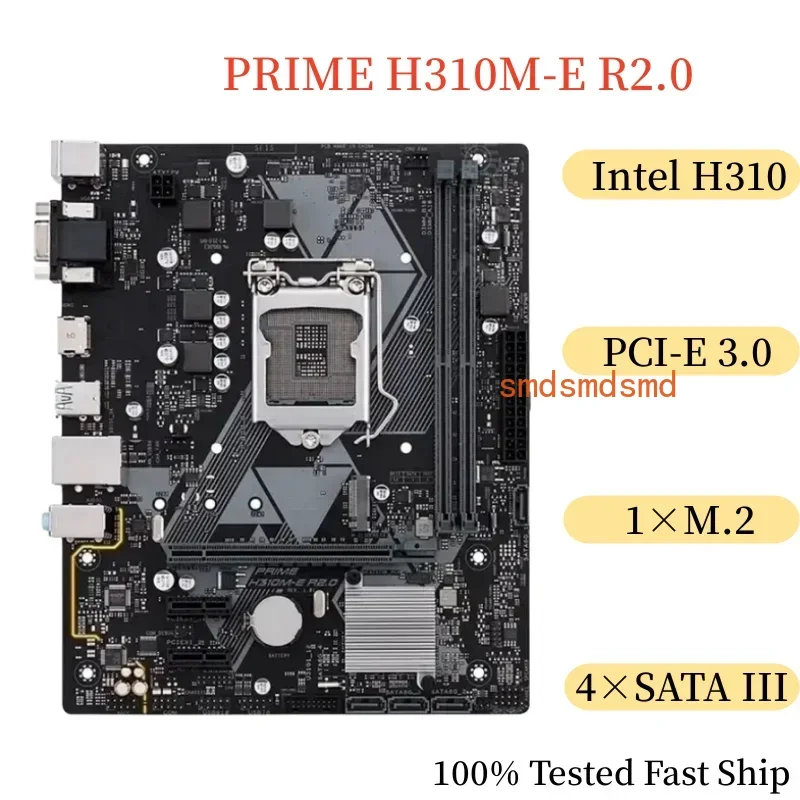 PRIME H310M-E R2.0 Motherboard 32GB LGA 1151 DDR4 Micro ATX Mainboard 100% Tested Fast Ship
PRIME H310M-E R2.0 Motherboard 32GB LGA 1151 DDR4 Micro ATX Mainboard 100% Tested Fast Ship