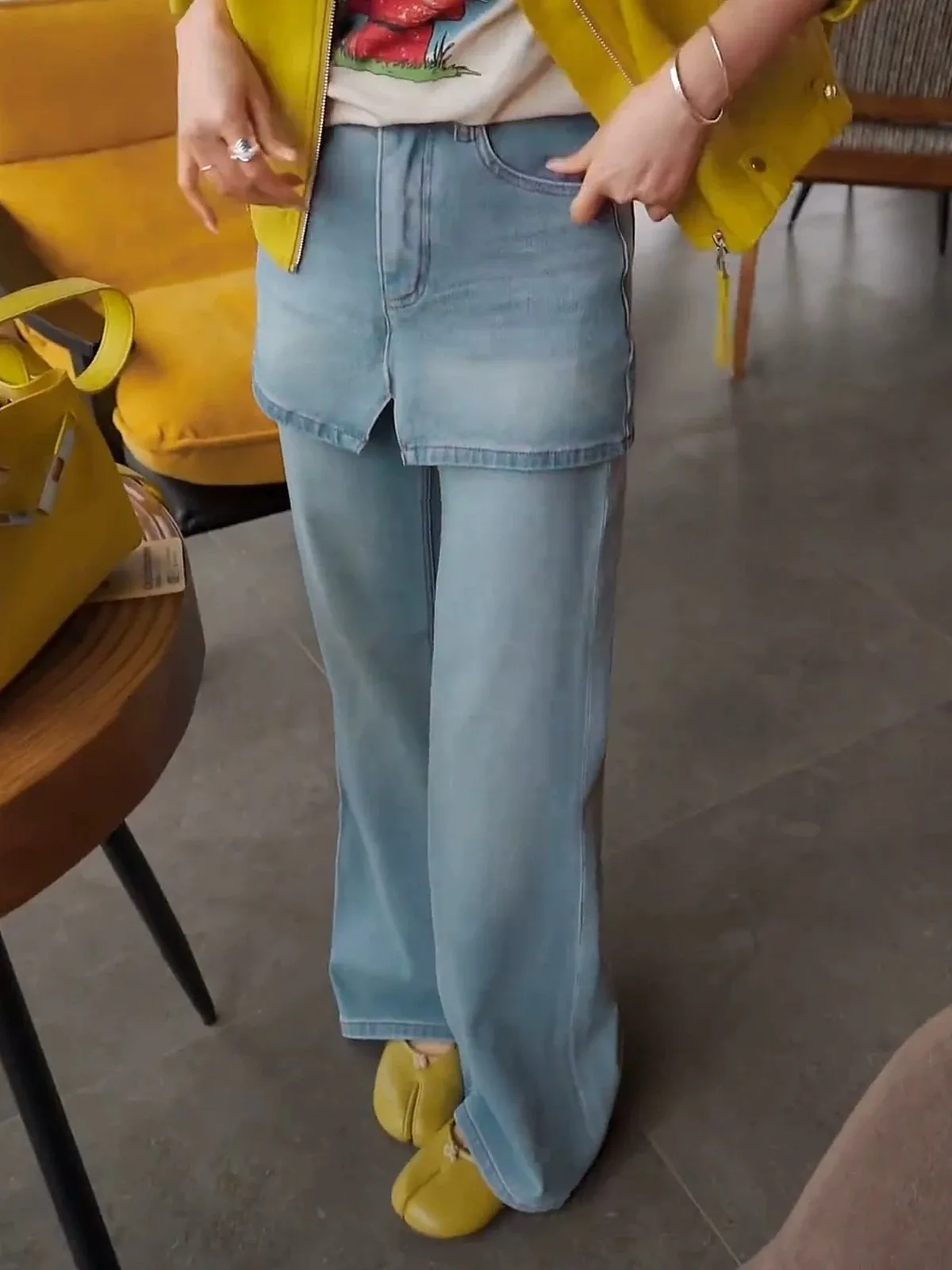 Retro Blue Bell Bottom Jeans Women's Slim Fit High Waist Denim Pants Spring Fashion plus Size Ladies' Casual High Waist Jeans
Retro Blue Bell Bottom Jeans Women's Slim Fit High Waist Denim Pants Spring Fashion plus Size Ladies' Casual High Waist Jeans