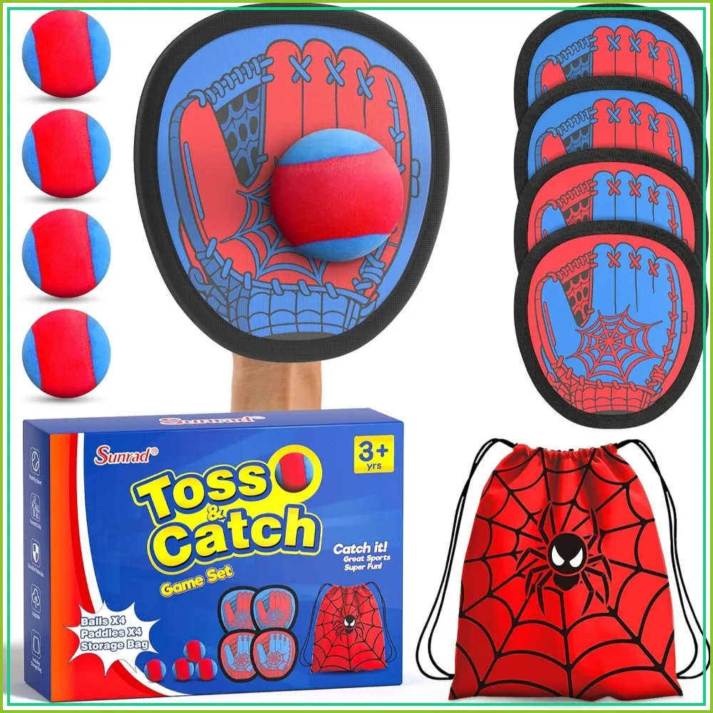 Toss and Catch Ball Game Set, Kids Outdoor Toys for Beach, Yard, Camping, Birthday Gift for Boys Girls Ages 3-12+
Toss and Catch Ball Game Set, Kids Outdoor Toys for Beach, Yard, Camping, Birthday Gift for Boys Girls Ages 3-12+