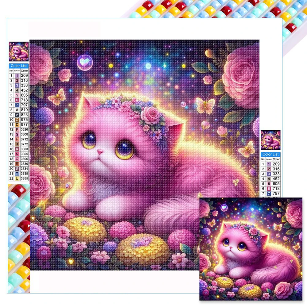 Purple Cat DIY Diamond Painting Kit Full Square Round Diamond Embroidery Handmade DIY Mosaic Home Decoration Children's Gift
Purple Cat DIY Diamond Painting Kit Full Square Round Diamond Embroidery Handmade DIY Mosaic Home Decoration Children's Gift