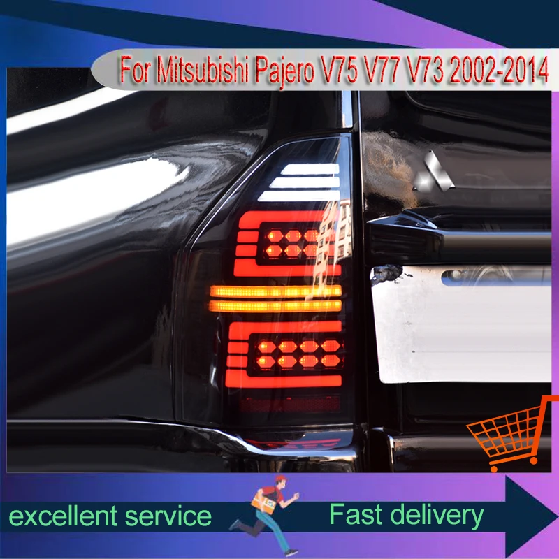 Car Styling for Mitsubishi Pajero V75 V77 V73 2002-2014 Taillight Dynamic Modified LED DRL Animation Rear Lamp Auto Accessories
Car Styling for Mitsubishi Pajero V75 V77 V73 2002-2014 Taillight Dynamic Modified LED DRL Animation Rear Lamp Auto Accessories