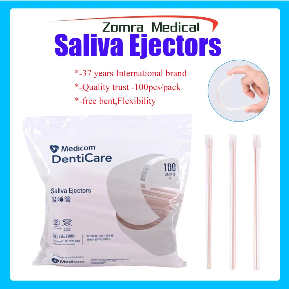 Medicom Disposable Dental Saliva Ejector 5Packs/500pcs Oral Suction Tips Health Aspirator for Safe / Hygienic Dental Procedures
Medicom Disposable Dental Saliva Ejector 5Packs/500pcs Oral Suction Tips Health Aspirator for Safe / Hygienic Dental Procedures