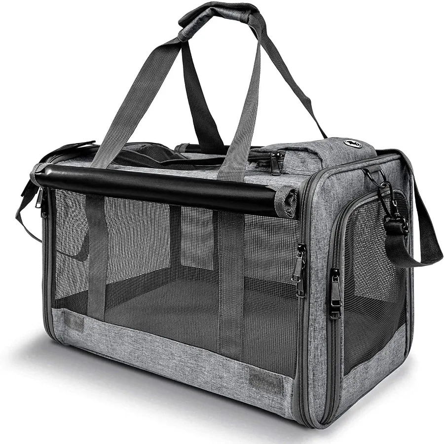 Pet Carrier for Large Cats SoftSided Cat Carrier for Medium Big Cats and Puppy up to 20lbs Washable Dog Carrier Privacy Protect
Pet Carrier for Large Cats SoftSided Cat Carrier for Medium Big Cats and Puppy up to 20lbs Washable Dog Carrier Privacy Protect