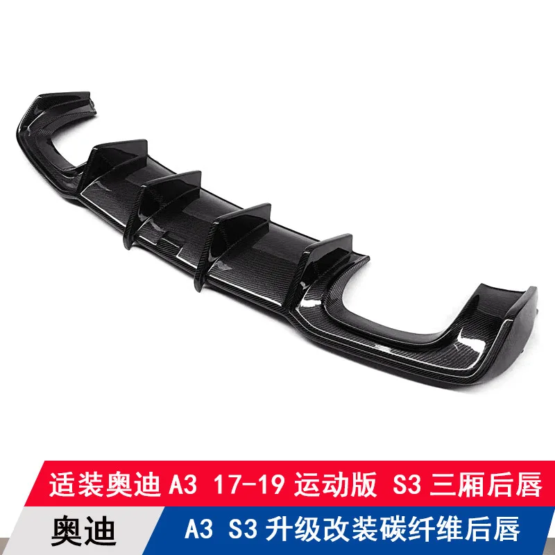Suitable for Audi A3 sedan 17-19 modified real carbon fiber rear lip spoiler factory direct sales rear bar surround
Suitable for Audi A3 sedan 17-19 modified real carbon fiber rear lip spoiler factory direct sales rear bar surround