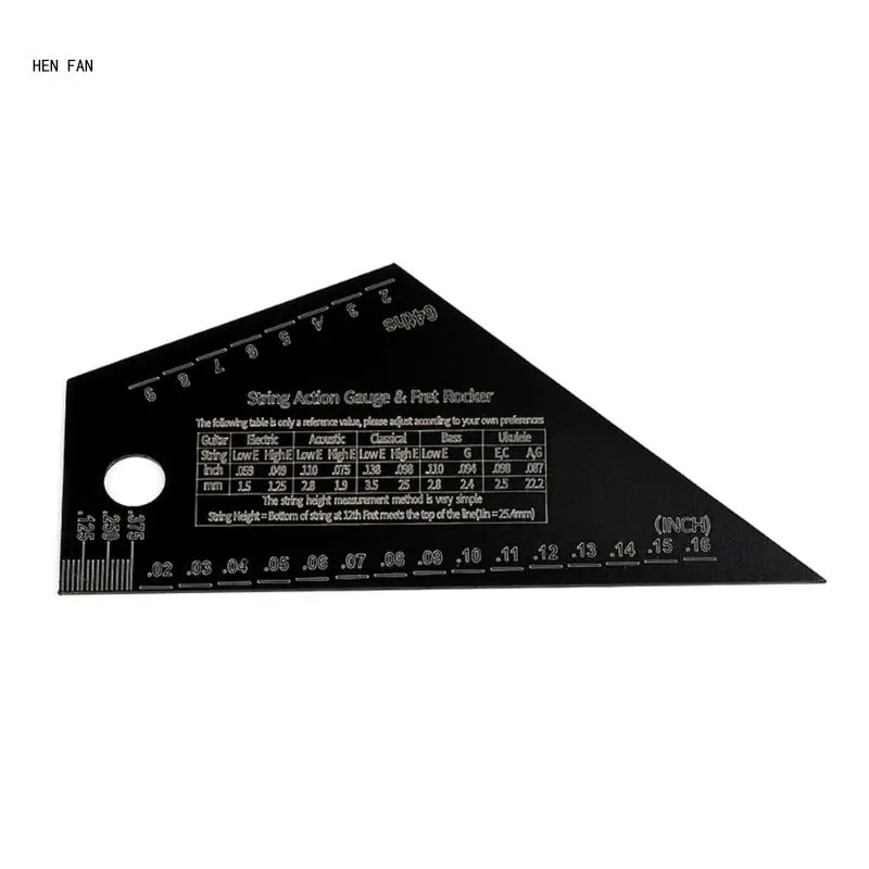 Guitar String Height Rulers String Action Gauges Rulers Guitar Repairing Tool M89D
Guitar String Height Rulers String Action Gauges Rulers Guitar Repairing Tool M89D