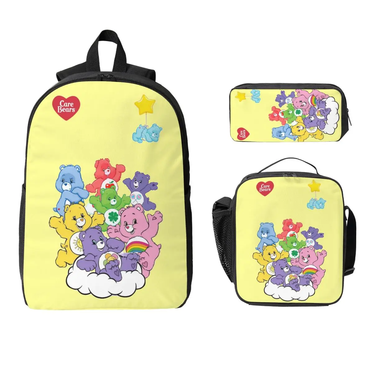 Care Bears Rainbow Bears Group Line Up Cartoon Backpack Student Boy Girls BookBag School Bag 3ps Insulated Lunch Bag Pencil Case 
Care Bears Rainbow Bears Group Line Up Cartoon Backpack Student Boy Girls BookBag School Bag 3ps Insulated Lunch Bag Pencil Case