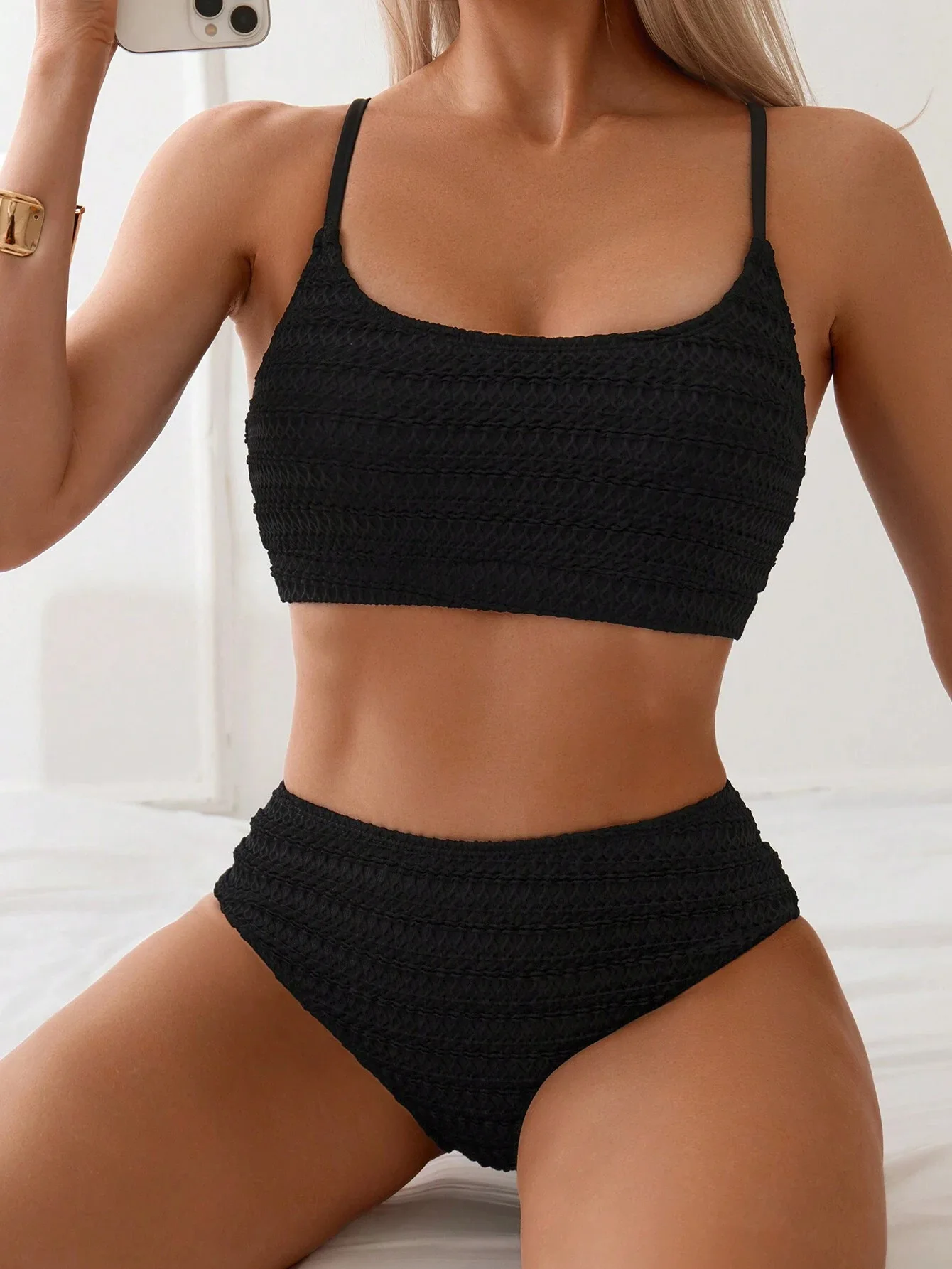 Two-Pieces Women Bikinis Black 2025 Push-Up Padded Bra High Waisted Bikini Set Swimsuit Swimwear Bathing Suit Beachwear Biquini
Two-Pieces Women Bikinis Black 2025 Push-Up Padded Bra High Waisted Bikini Set Swimsuit Swimwear Bathing Suit Beachwear Biquini